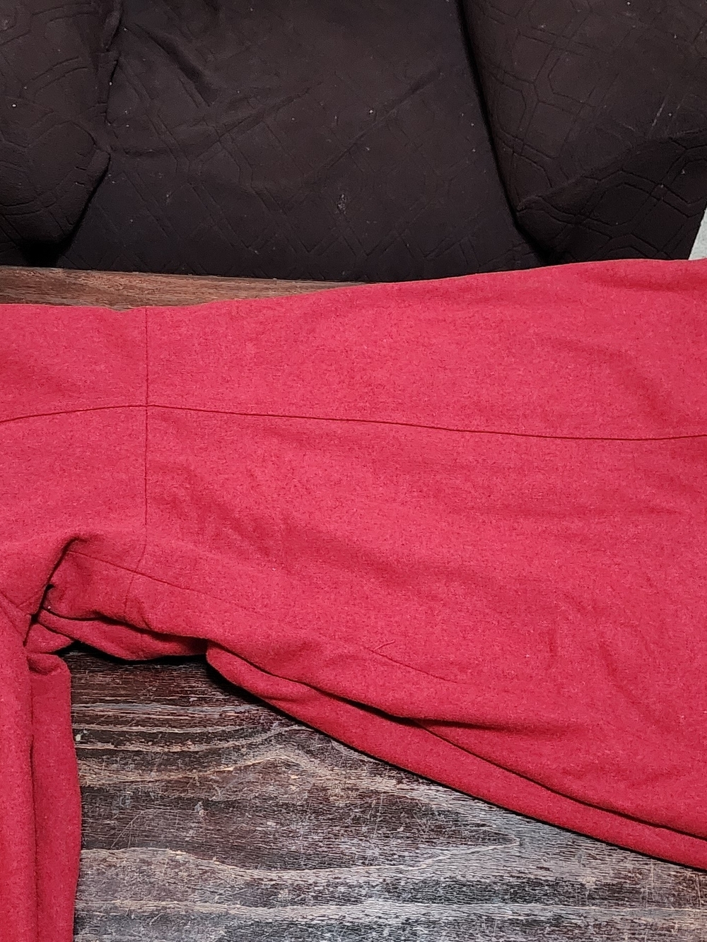 Women's Red Pea Coat - Classic Tailored Style
